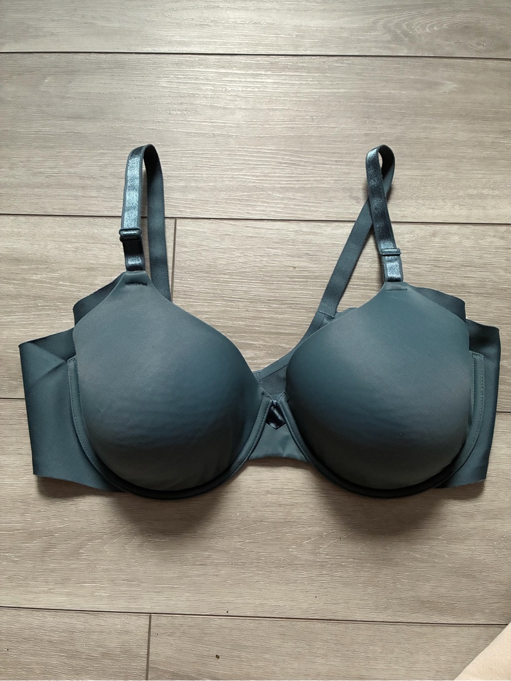 Warner's Smooth Molded Bra in Dark Teal